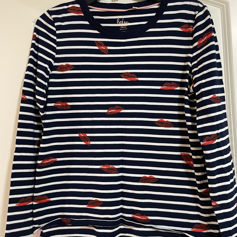 New Boden striped top. size 6